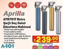 APRİLLA ŞARJLI SAÇ SAKAL DÜZELTME MAKİNESİ